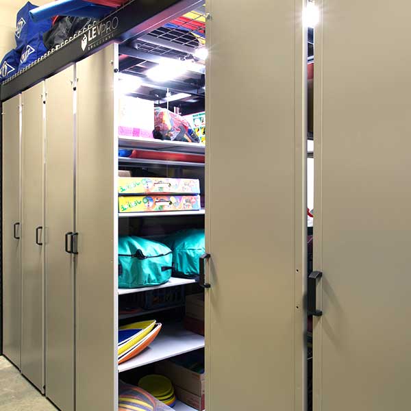 LEVPRO Condenses Two Athletic Storage Rooms into One