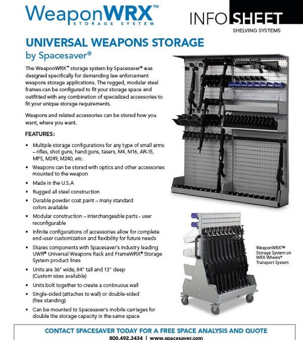 WeaponWRX Weapons Storage Brochure